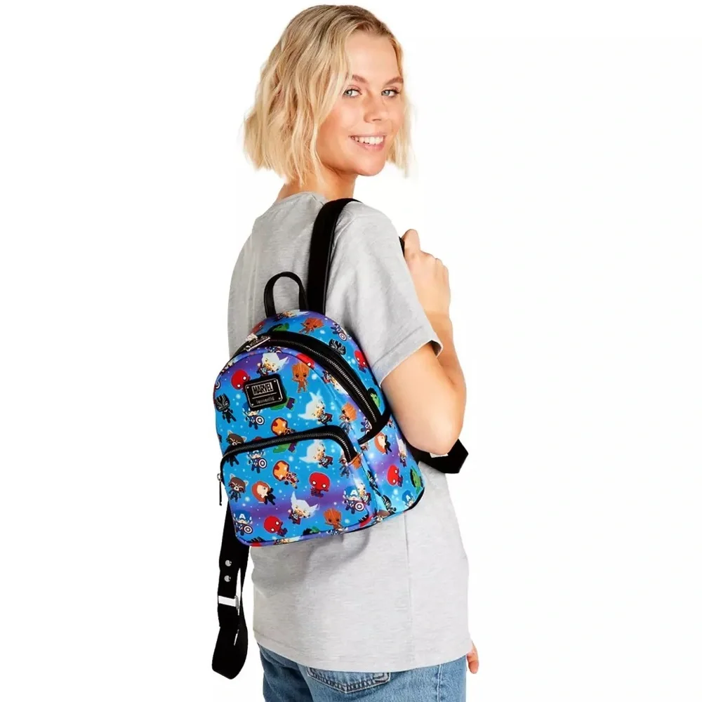 Disney Parks Marvel Avengers Loungefly Mini Backpack Multicolor - Picture 1 of 7
